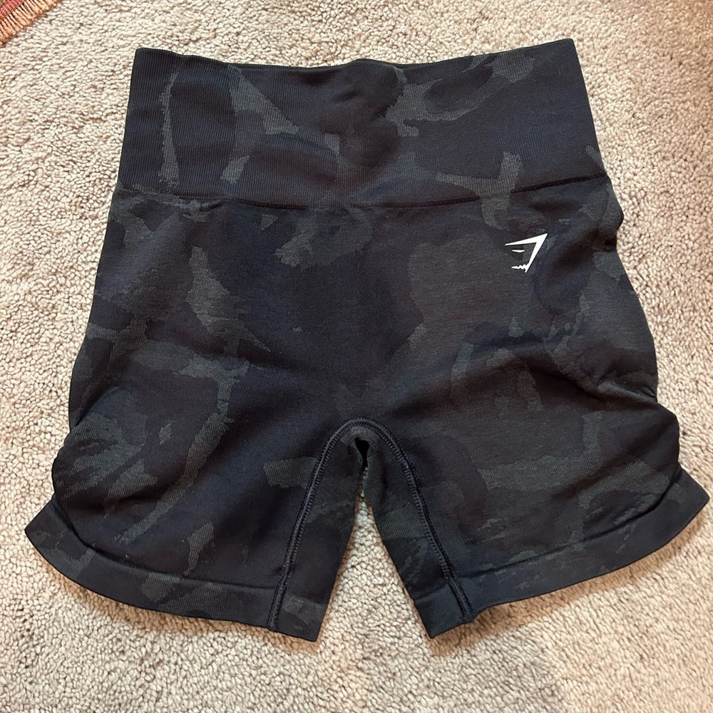 Gymshark Black Camo Shorts